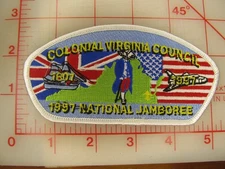 Colonial Virginia Council 1997 Jamboree JSP collectible patch (m7)