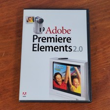 Adobe Premiere Elements 2.0 Video Editing Software w/ Key - for Windows XP PC