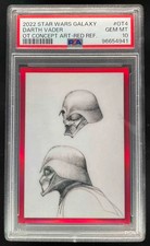 2022 Topps Chrome Star Wars Galaxy Concept Art Red Darth Vader /5 PSA 10