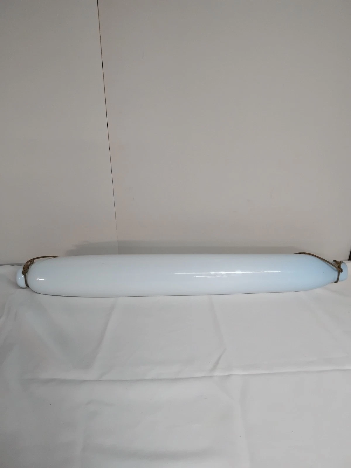 Antique Victorian Huge 73cm Milk Glass Rolling Pin
