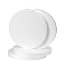 Foam Circles 4 Pack 10 Inch Round 1 Inch Thick Polystyrene Disc Craft White