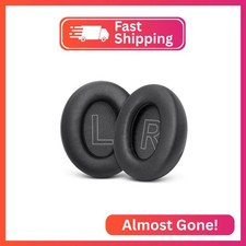 Replacement Ear Pads Cushions for Anker Soundcore Q20/Life 2 - Black