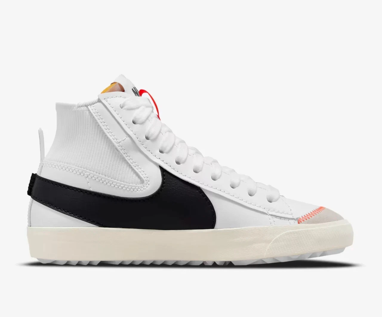 Nike Blazer Mid '77 Jumbo Mens Size 9 White Black Lifestyle Shoes DD3111-100 NEW