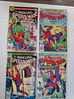 1976 The Amazing Spider-Man 158-161, Nightcrawler,Punisher,Dock Ock