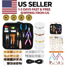 Jewelry Making Supplies Kit with Tools Wires and Findings Set