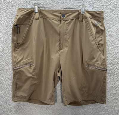 Vortex Shorts Mens 40 Brown Sun Slayer Cargo Performance UPF 50 Outdoors Hiking