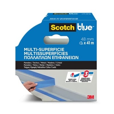 SCOTCH-BLUE ScotchBlue  Cinta de enmascarar multisuperficie, 48 mm x 41 m, 1 ...