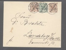 Deutsch-Ostafrika,Nr.6(2)+7 als Mif nach Landsberg (3643)