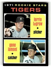1971 TOPPS DETROIT TIGERS LERRIN LAGROW GENE LAMONT #39 ROOKIE CARD EX. rookie card picture