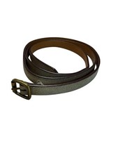 Gap Leather Belt Size S Gold Tone