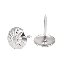 ZAYI 7/16" 5/8" Silver Antique Upholstery Tacks Nails Domed Upholstery Decora...