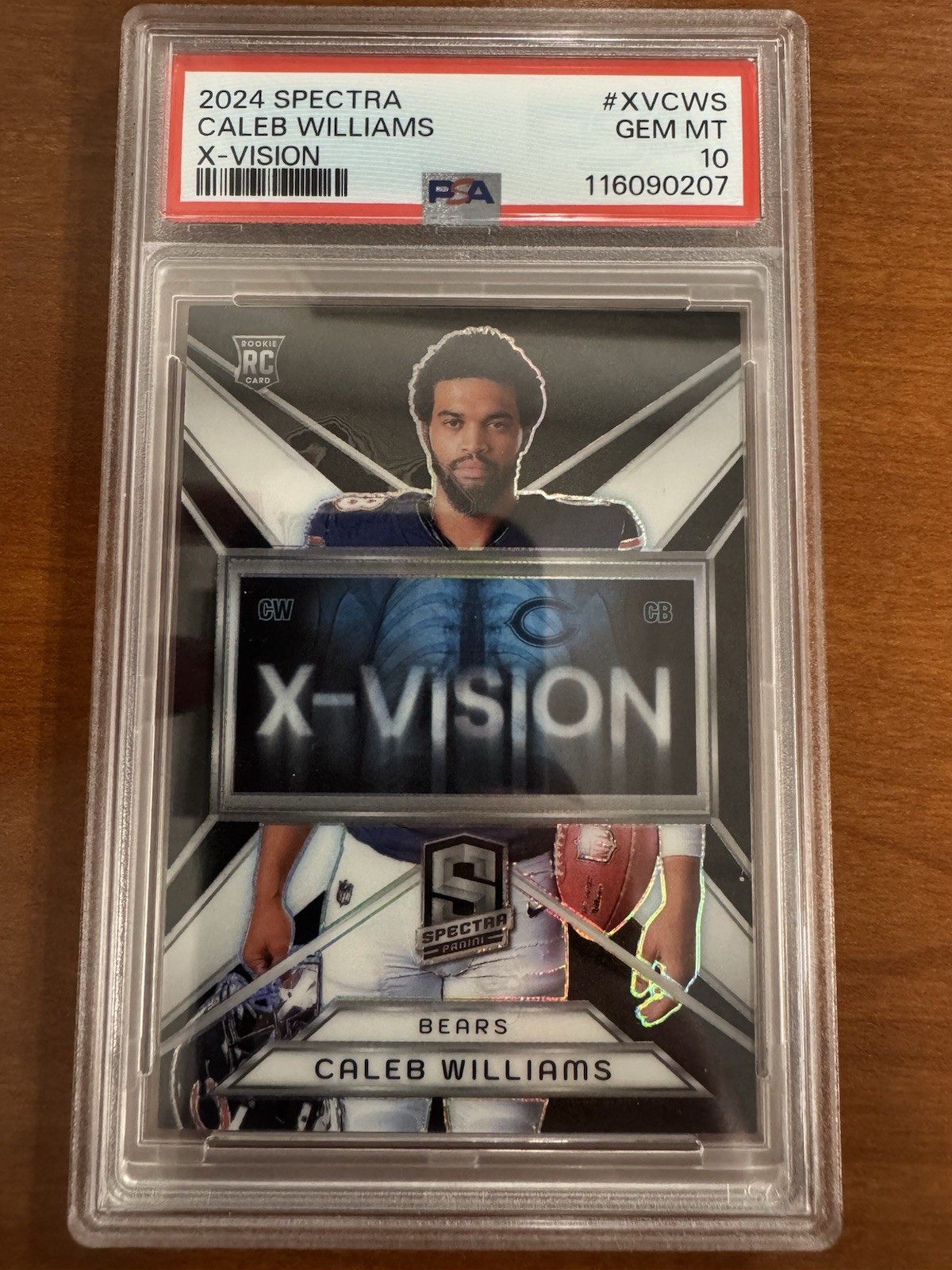 2024 PANINI SPECTRA X-VISION #XVCWS CALEB WILLIAMS X-VISION RC /125 PSA 10