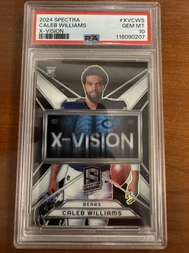 2024 PANINI SPECTRA X-VISION #XVCWS CALEB WILLIAMS X-VISION RC /125 PSA 10