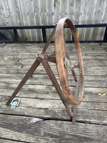 Antique Vintage “Wooden Rim” Speedbag Frame Old School Gym Training Everlast