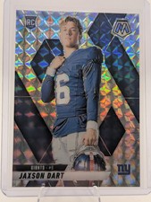 2025 Panini Mosaic Jaxson Dart Rookie Variation Silver Mosaic Prizm #288 Giants 