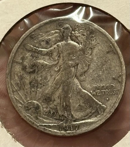 1917 S (Obv) Walking Liberty Half Dollar Choice Fine
