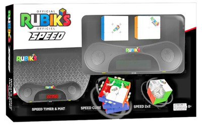 Rubik's Speed Bundle 3x3 2x2 Magnetic Speed Cube Timer Mat Set- WCA Competition!