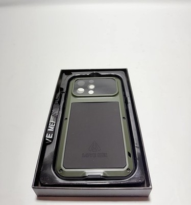 LOVE MEI Rugged Case for iPhone 16 Pro Max w Screen Protector Green