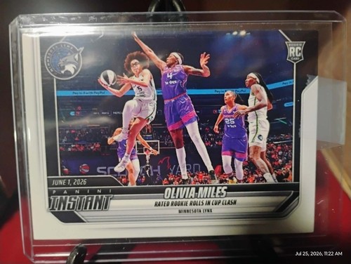 2026 Panini Instant WNBA #115 Olivia Miles Minnesota Lynx RC PR:452 Ships ASAP
