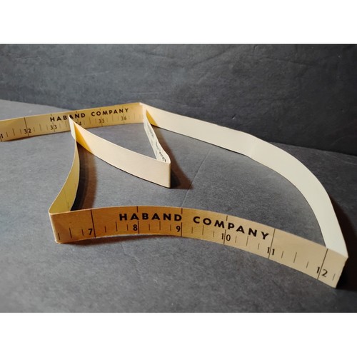 Vintage Haband Company Paterson NJ Paper Pant Size Measuring Tape