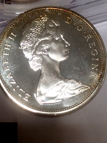 1965 CANADIAN PROOF SILVER DOLLAR 80%