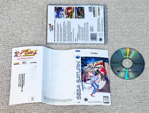 Street Fighter Alpha - Sega Saturn Complete CIB w/ Manual & Registration