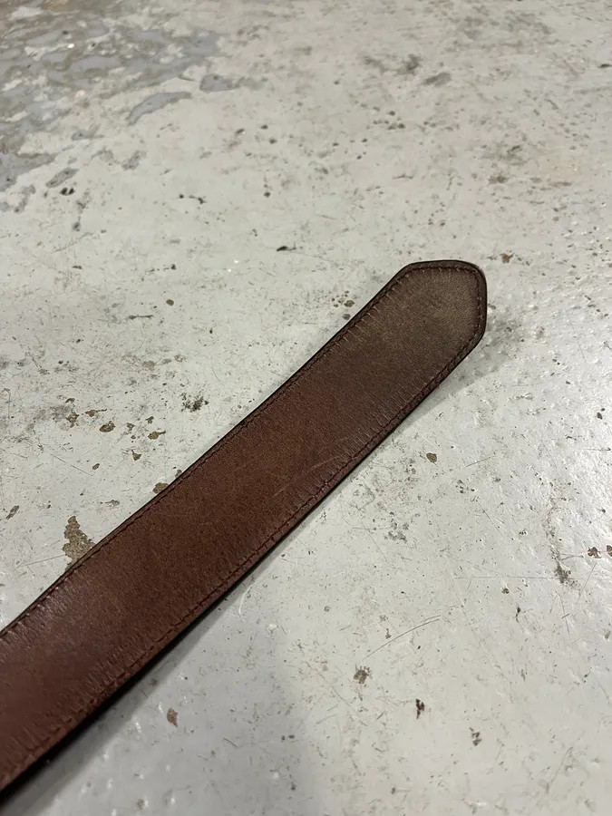 2000s Dries Van Noten Python Effect Leather Belt … - image 10