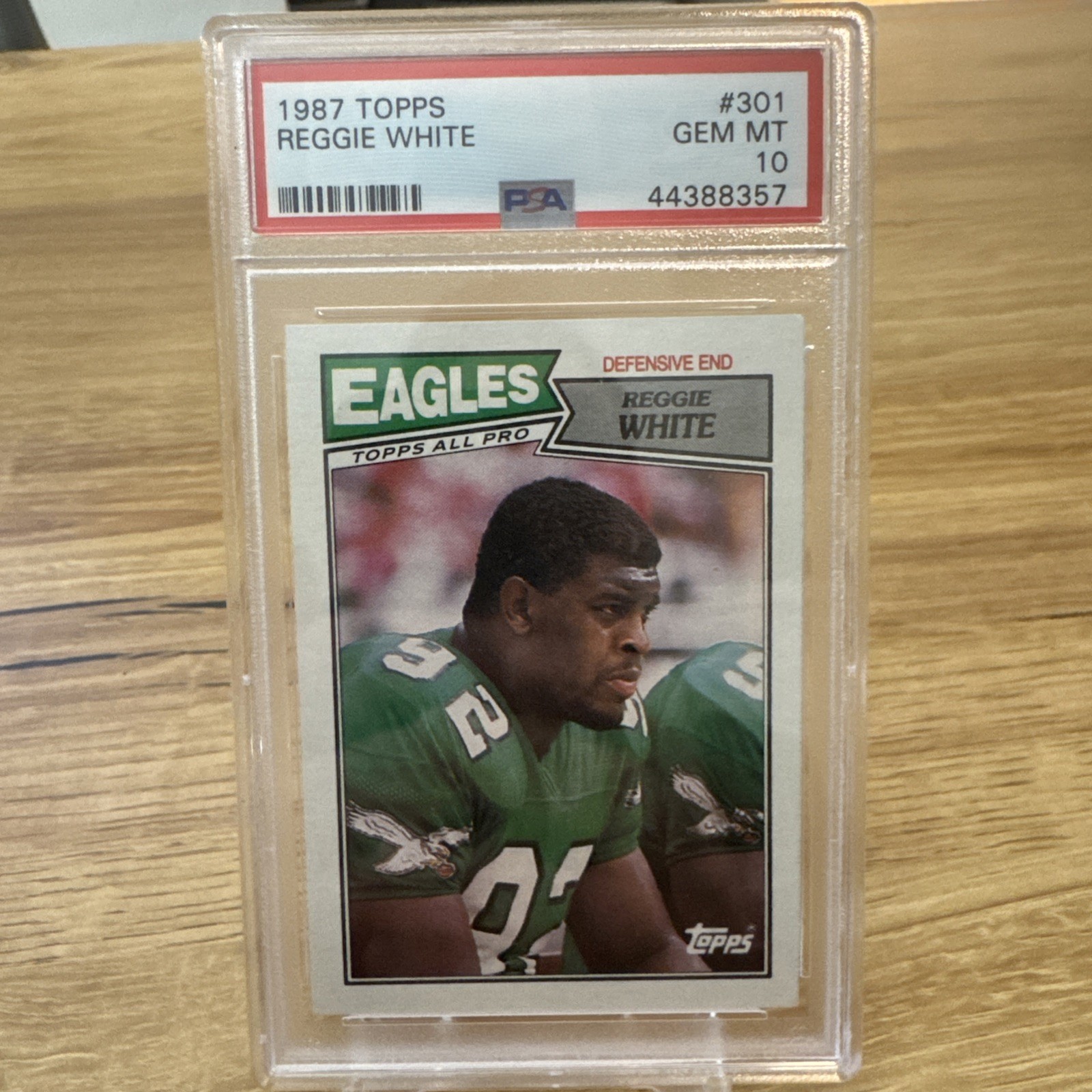 1987 Topps #301 Reggie White RC PSA 10 GEM MINT Philadelphia Eagles Rookie HOF