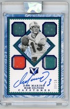 Dan Marino 2017 Panini Vertex Legendary Capstones Auto /10 #LC-DM Dolphins