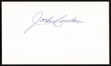 Jocko Conlan Autographed 3x5 Index Card Umpire