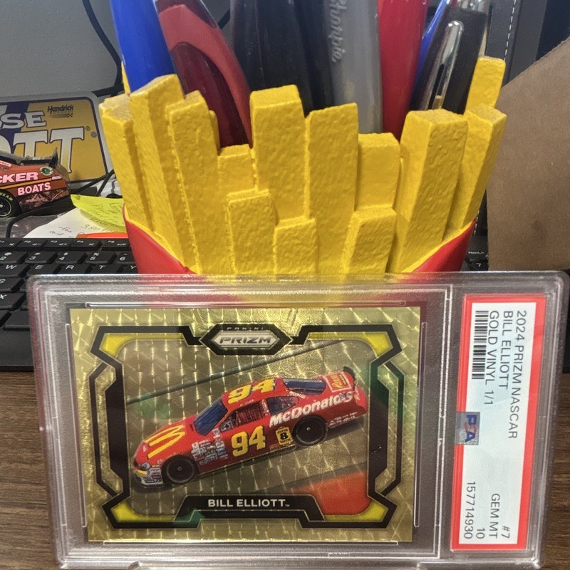 Panini 2024 Prizm NASCAR Bill Elliott Gold Vinyl Parallel #7 PSA Graded Card 1/1