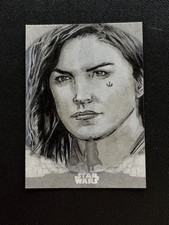 Gina Carano as Cara Dune Topps Star Wars Mandalorian 1/1 Sketch Card UFC MMA