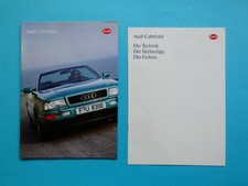 Brochure / Catalogue - Audi Cabriolet / Convertible - 2.0 E, 2.3 E / 2.8 E - 07/93