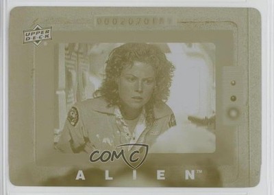 2017 Alien Movie Printing Plate Yellow Modern 1/1 Ellen Ripley Only Bad News p1l