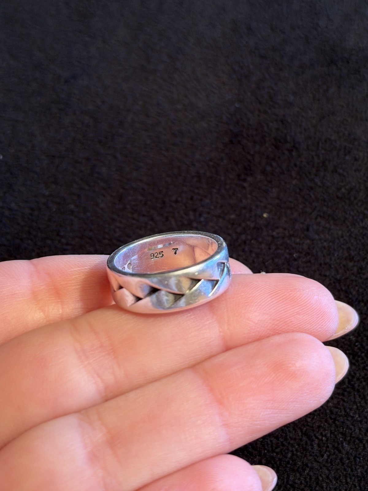 Vintage Uk Size M Sterling Silver Esprite Ring #4 image 3
