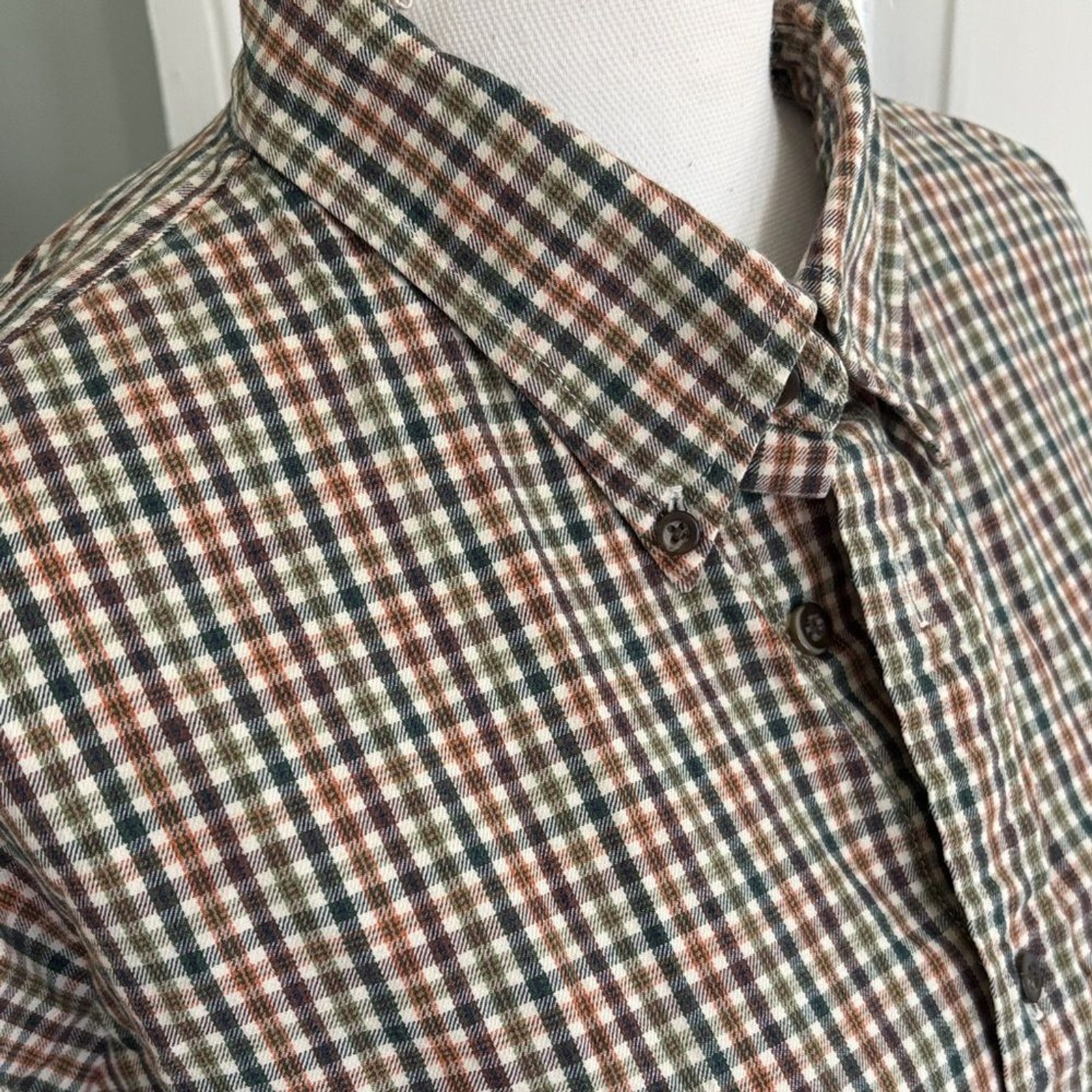 Gap Cotton Multicolor Checkered Button-Up Shirt H… - image 2