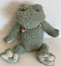 Gund Fuzzy Frog Plush Soft Toy Green Stuffed Animal Soft Floppy Doll Toy 13"