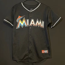 Miami Marlins Majestic Jersey Youth Large Black JT Realmuto MLB Baseball USA