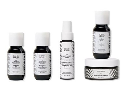Bondi Boost HG Hair Care Travel Set Shampoo Conditioner Mask Spray Rinse 5 Pc