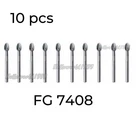 Dental Carbide Burs Trimming Finishing Polishing Egg Football FG 7408 High Speed