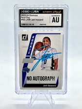 Jett Howard 2023-24 Panini Donruss Next Day SSP Hard Signed CGC Authentic
