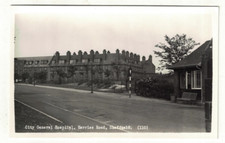 Real Photo Postcard City General Hospital Herries Road Sheffield by F A Kenyon