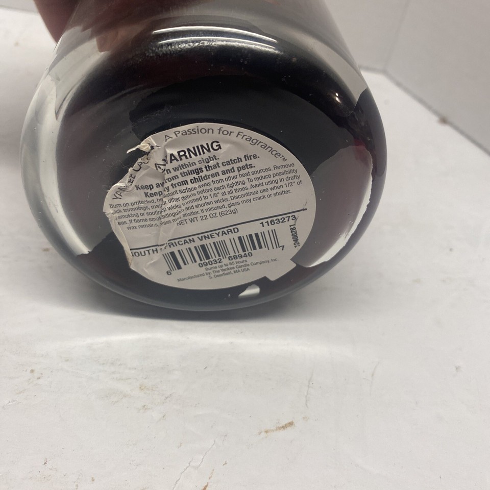 Yankee Candle South African Vineyard World Journeys 20oz 2 wick