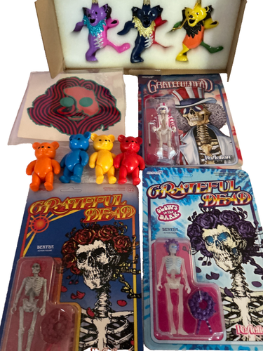 Vintage Grateful Dead Decal New ReAction Figures 70’s Bears Kurt Adler Ornaments