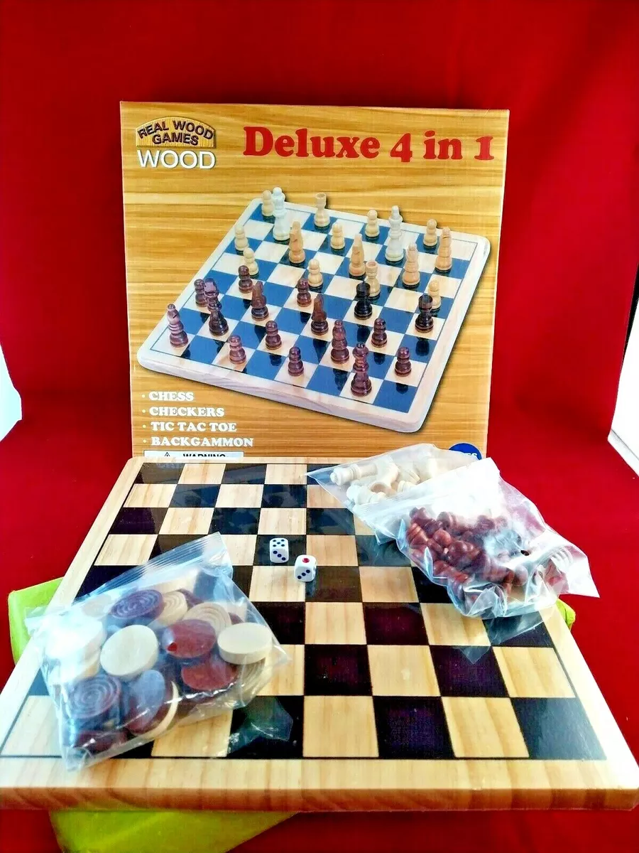 Deluxe Wooden Tic-Tac-Toe Board Game