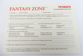 VINTAGE 1989 FANTASY ZONE BY TENGEN NINTENDO NES VIDEO GAME CARTRIDGE & BOX