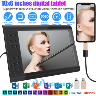 Laptop Animators Pad Professional Pressure Sensing Graphic Tablet