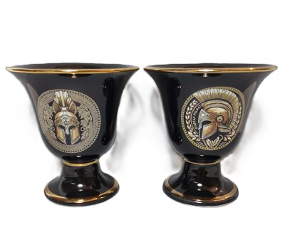 Spartan Helmet design high quality 2 cup Pythagorean set
