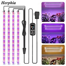 2-4 Head LED Plant Grow Light For Indoor UV Veg Growing Lamp Full Spectrum UK