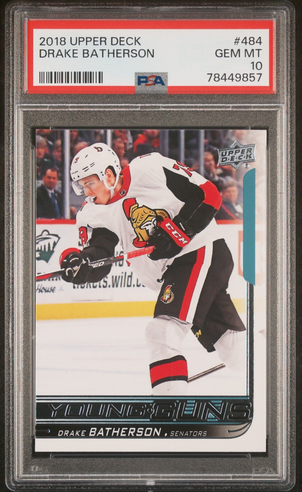 2018-19 Upper Deck UD #484 - Drake Batherson Young Guns - PSA 10